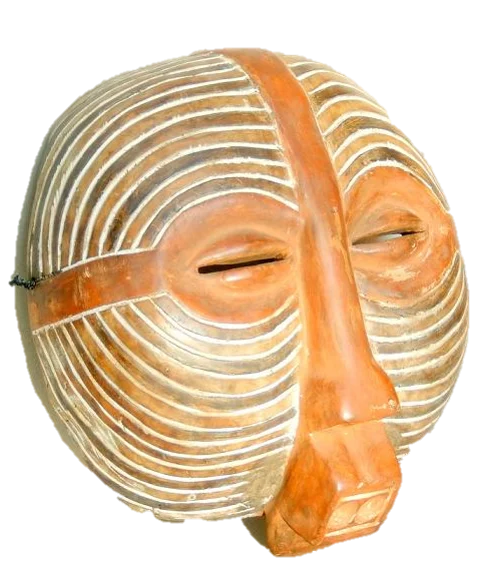 Masque luba, illustration du « Conte du bois sacré »