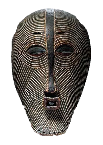 Masque luba, illustration du texte « L'être force et l'action »