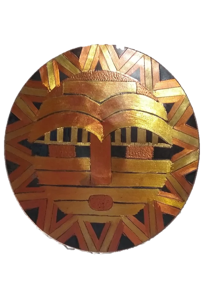 Masque solaire, illustration du texte « Nombres sacrés »
