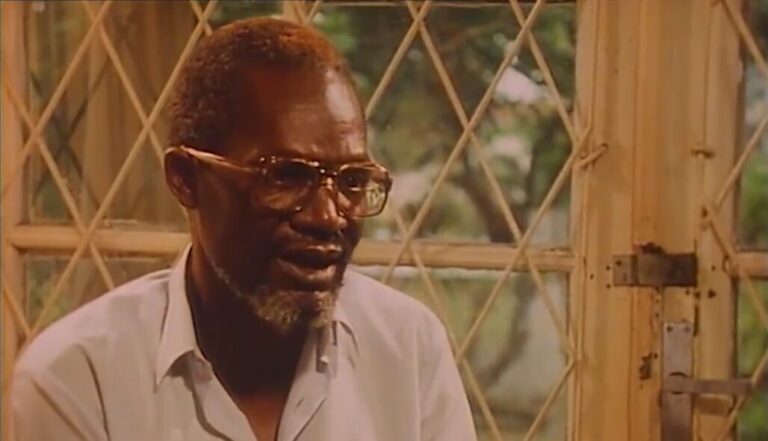 Aubert Ntite Mukendi lors d'un entretien